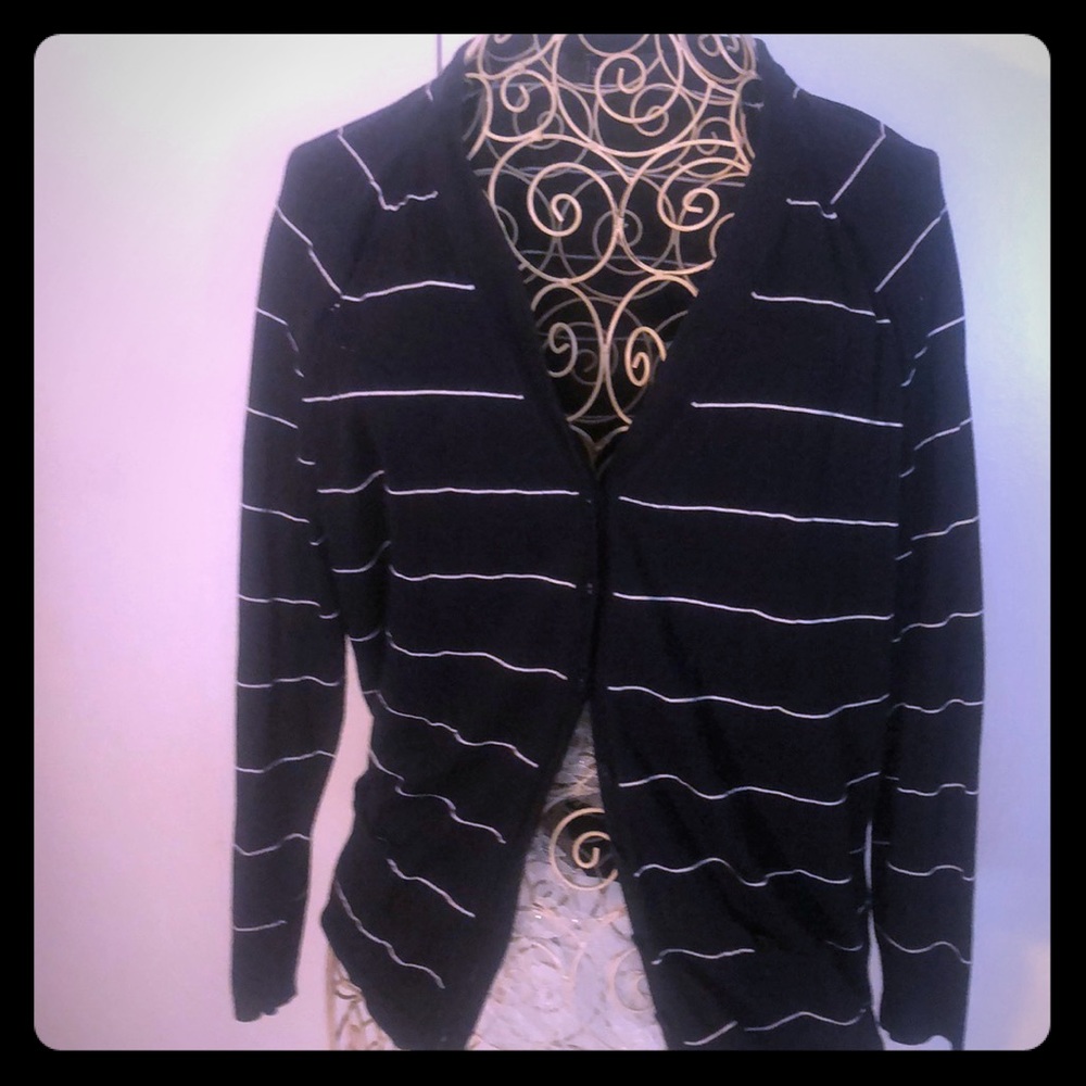 Navy striped sweater